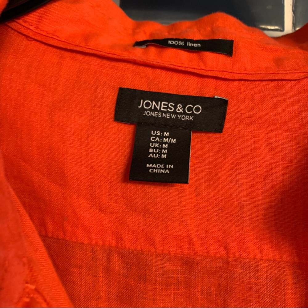 Orange button down - Picture 5 of 6